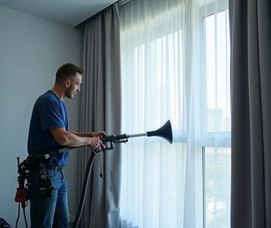 Professional residential curtain cleaning process equipment Matty Curtain Cleaning tallebudgera-valley